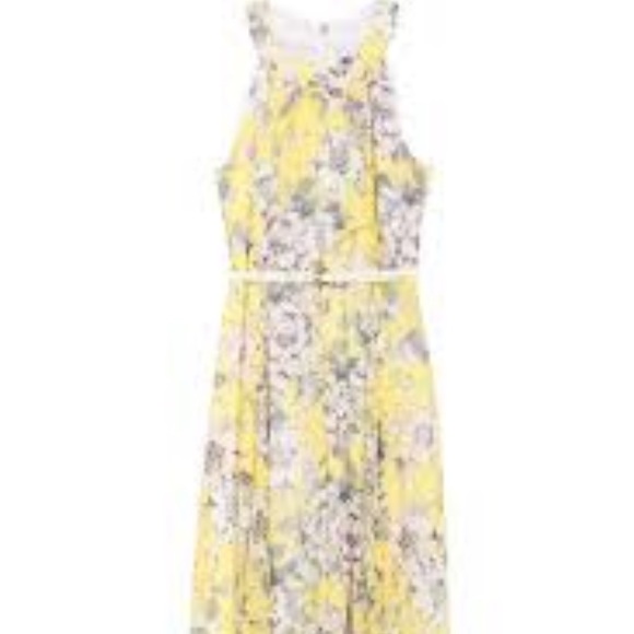 🥰🥰🥰Tommy Hilfiger Victoria Floral Chiffon Belted Midi Dress size M - Picture 3 of 6